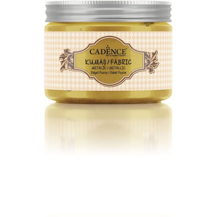 Cadence Textiel Metallic Relief Pasta 150 ml Goud
