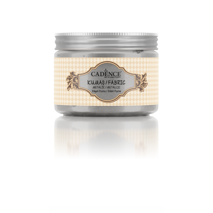 Cadence Textiel Metallic Relief Pasta 150 ml Zilver