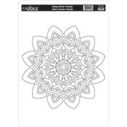 Cadence Textiel Transfer 25x35 cm Mandala Outline FCT-03