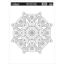 Cadence Textiel Transfer 25x35 cm Mandala Outline FCT-07