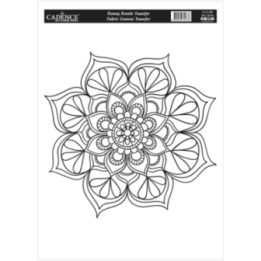 Cadence Textiel Transfer 25x35 cm Mandala Outline FCT-08