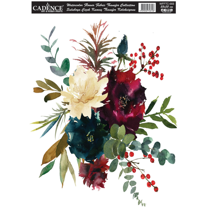 Cadence Textiel Transfer Aquarel 0003 25x35 cm