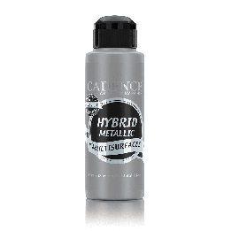 Cadence hybrid acrylverf metallic 120ml zilver