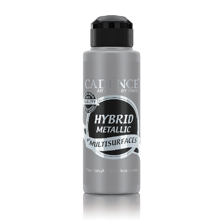 Cadence hybrid acrylverf metallic 120ml zilver