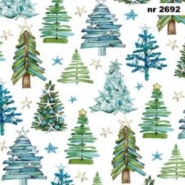 Tree Pattern green servet 33x33cm