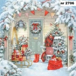 Doorstep Surprise servet 33x33cm