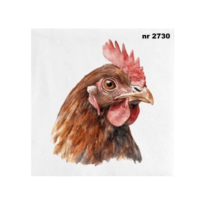 Kip servet 33x33cm