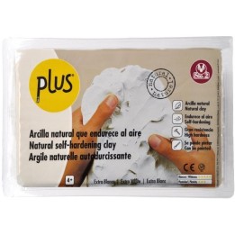 Plus Luchtdrogende Klei 1kg Extra Wit