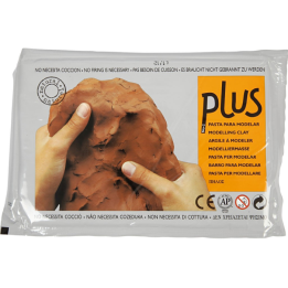 Plus Luchtdrogende Klei 1kg Terracotta