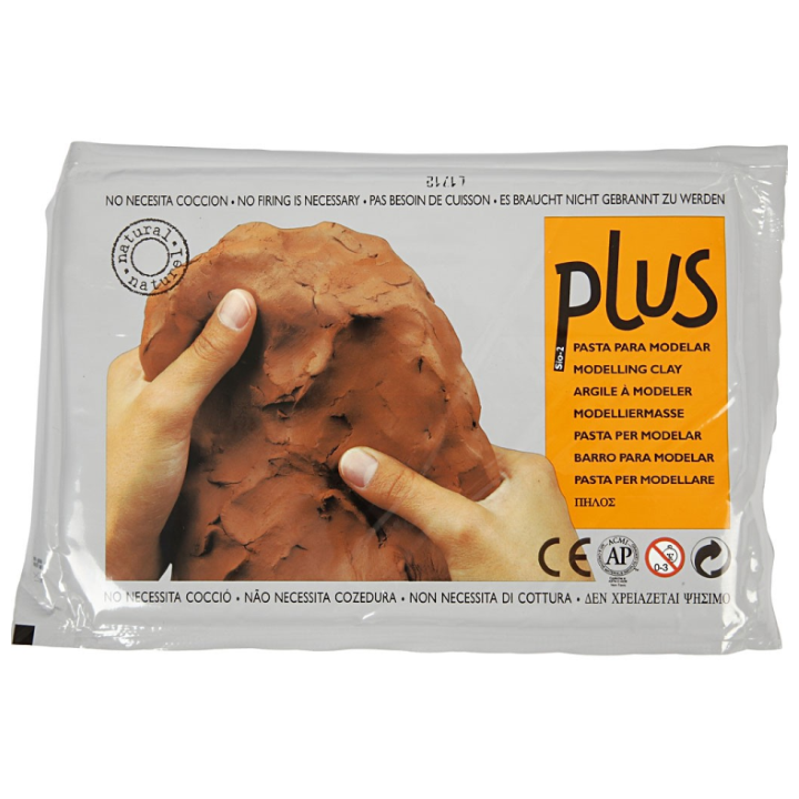 Plus Luchtdrogende Klei 1kg Terracotta