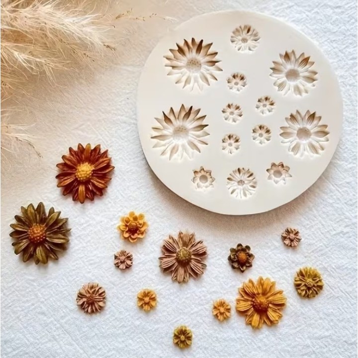 Siliconen mal - bloemen