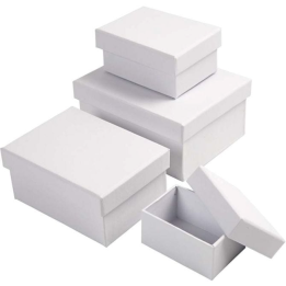 CC Rechthoekige dozen 4 stuks