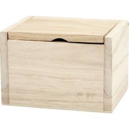 CC Houten doos klapdeksel 10x8,2x6,7cm