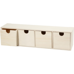 CC Houten ladekast 9,2x34,7cm