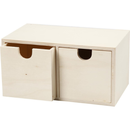 CC Houten ladenkast 9,2x17,7cm