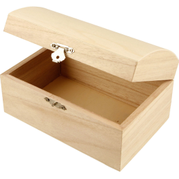 CC Houten schatkist 16,5x11x8,55cm