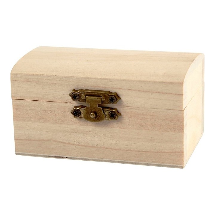 CC Houten schatkist 9x5,2x4,9cm