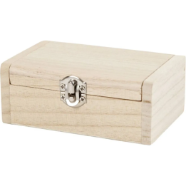 CC Houten sieradendoos 11,5x7,5x4,5cm