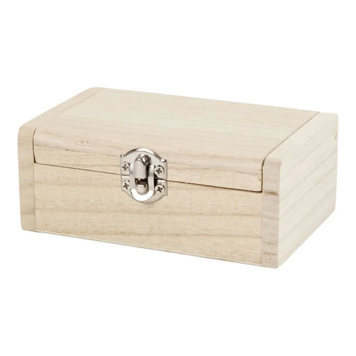 CC Houten sieradendoos 11,5x7,5x4,5cm