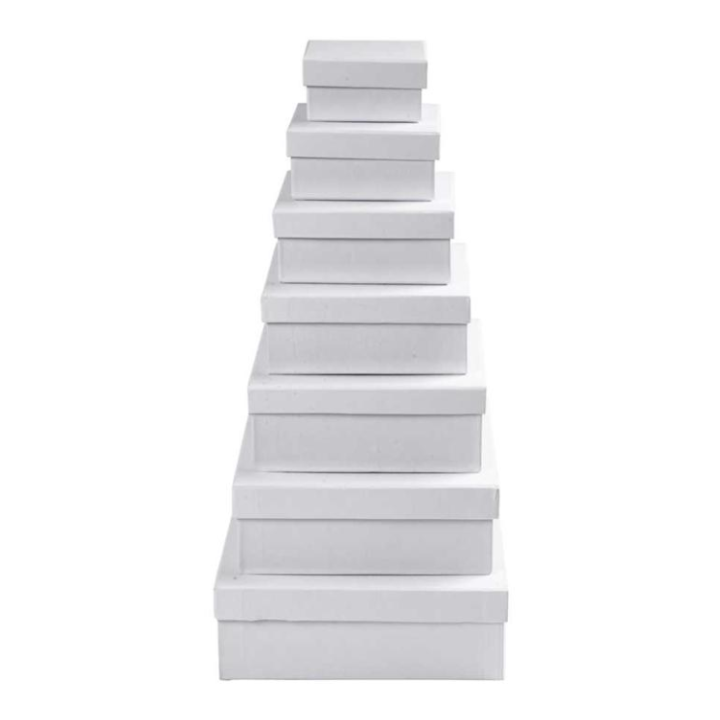 CC Kartonnen vierkante dozen 7 stuks