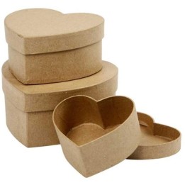 CC Papier maché harten dozen 3 stuks