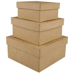 CC Vierkante dozen 3 stuks