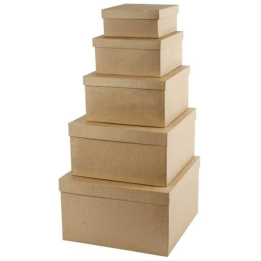 CC Vierkante hoedendozen 5 stuks