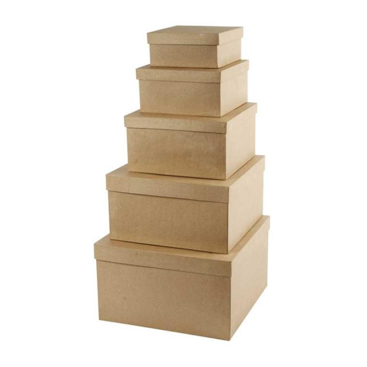 CC Vierkante hoedendozen 5 stuks