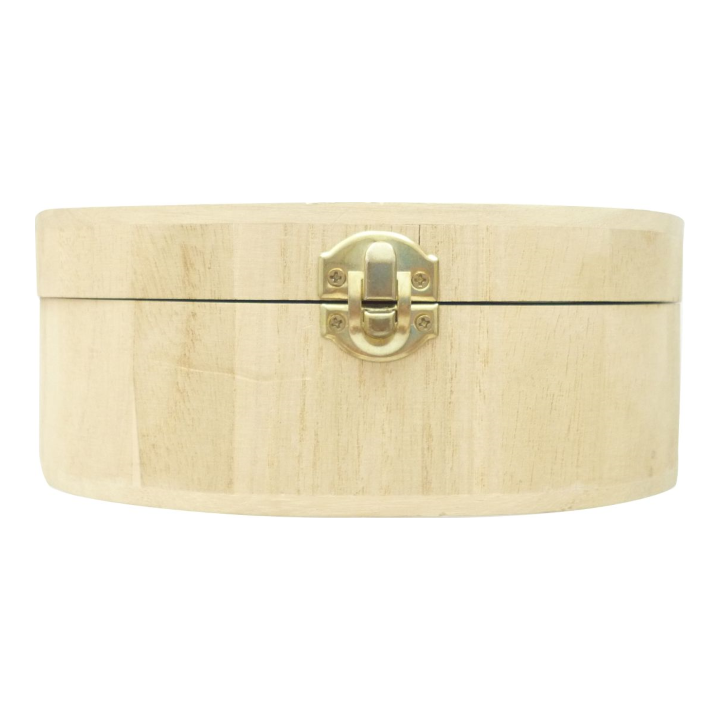GC Houten kist ovaal 17x12x7,3cm