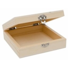 Houten doos 12x12x4cm