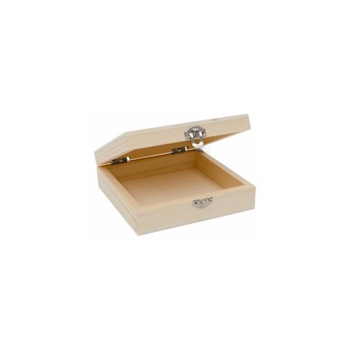 Houten doos 12x12x4cm