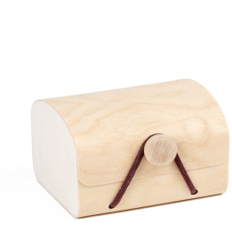 Houten doos 7,5x6,5x4,5cm