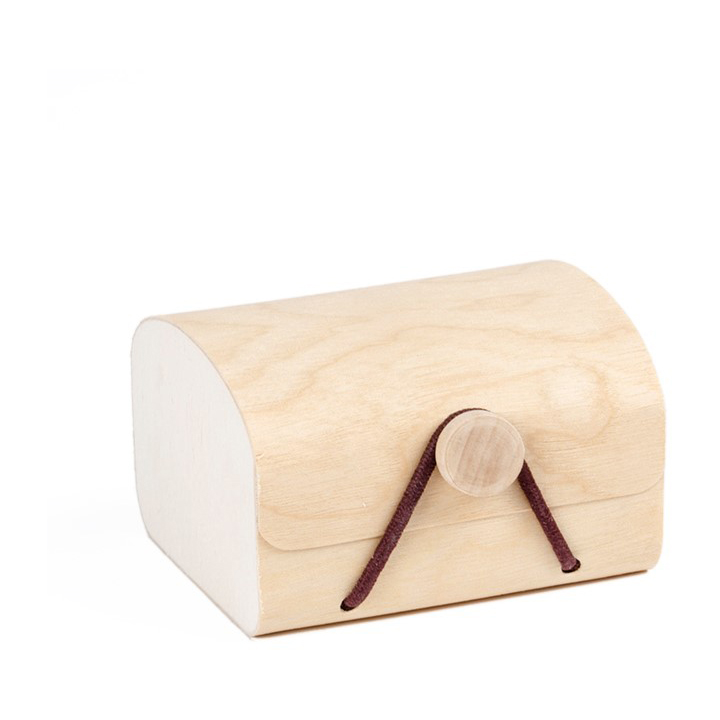 Houten doos 7,5x6,5x4,5cm