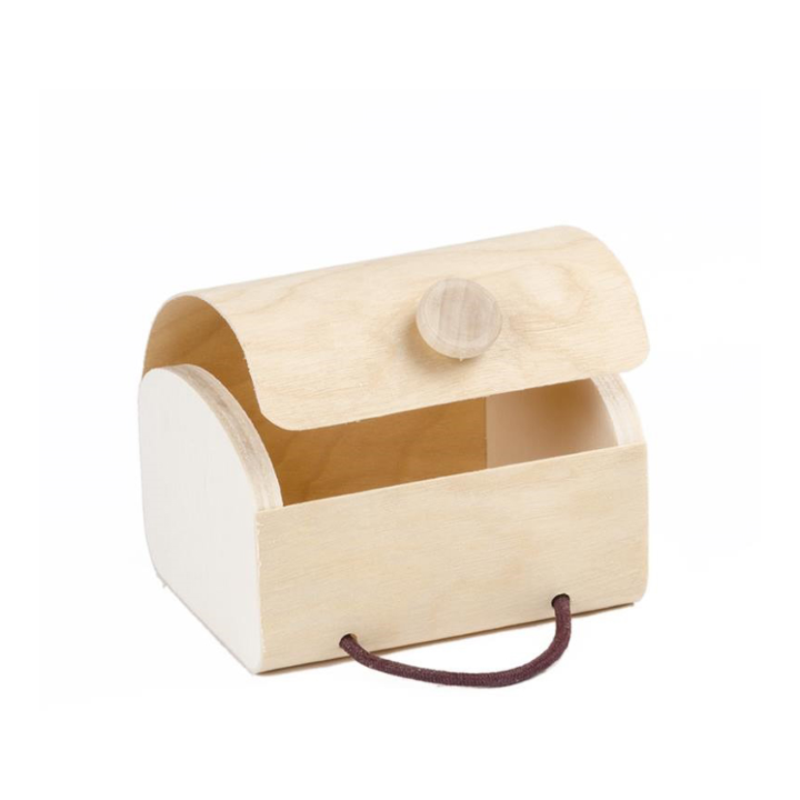 Houten doos 7,5x6,5x4,5cm