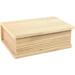 Houten kist boek 20x14,1x6,9cm