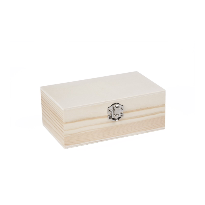Houten kist met klepdeksel 17x10x7cm