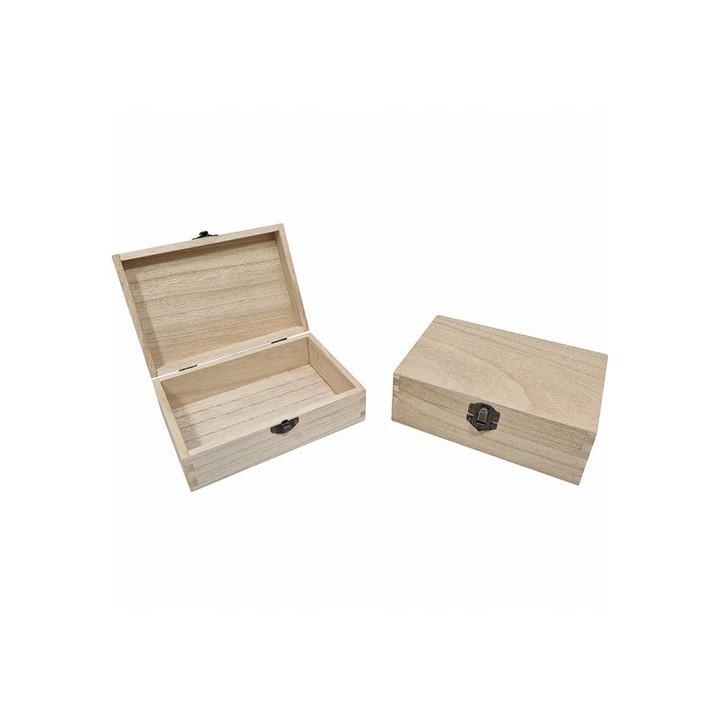 Houten kist zonder vakverdeling 17x12x6cm