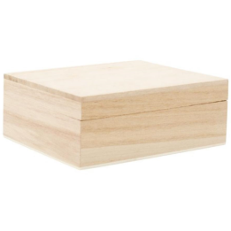 Houten kistje 13x11,5x5cm