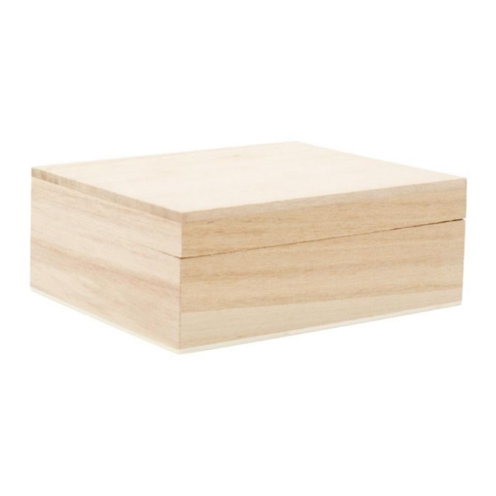 Houten kistje 13x11,5x5cm