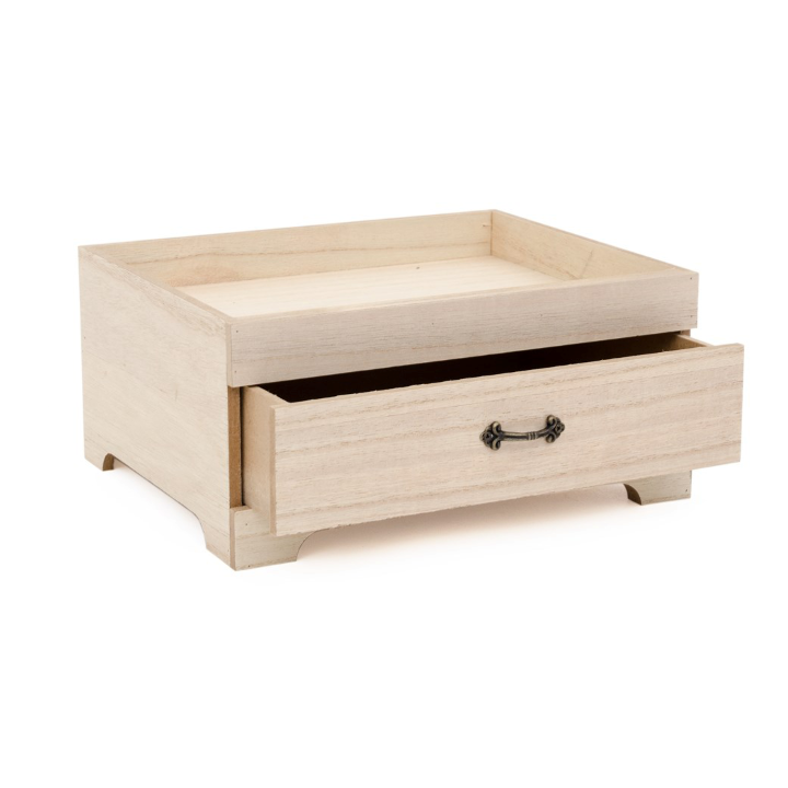 Houten ladekistje 26x21x12cm