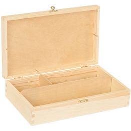 Houten tekenkist 27x16x6,5cm