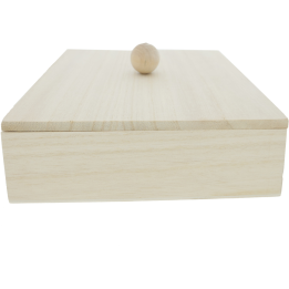 Kist met los deksel 18x18x5,5cm