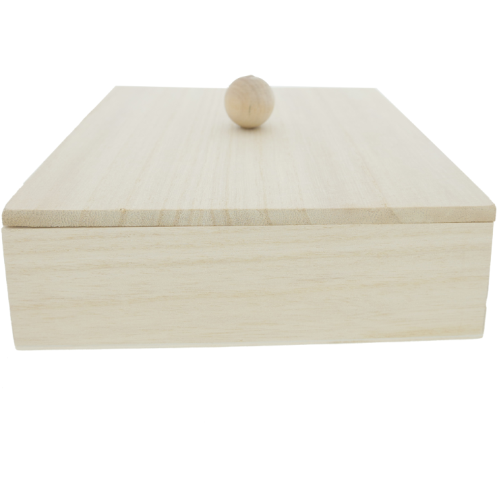 Kist met los deksel 18x18x5,5cm