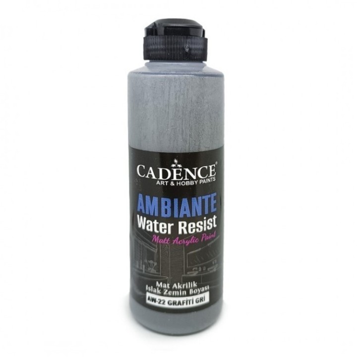 Cadence ambiante waterbestendige matt acrylverf 250ml anthracite black + 10 gr catalyst