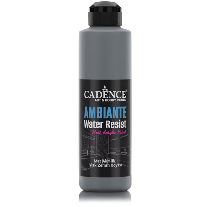 Cadence ambiante waterbestendige matt acrylverf 250ml grafitti gray + 10 gr catalyst