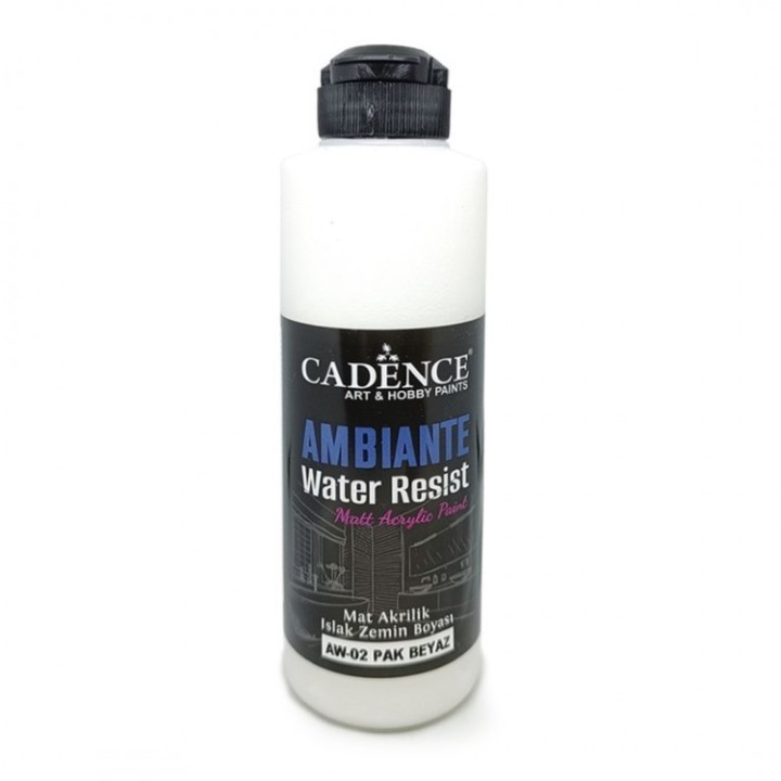 Cadence ambiante waterbestendige matt acrylverf 250ml pure white + 10 gr catalyst