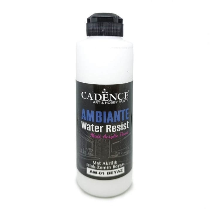 Cadence ambiante waterbestendige matt acrylverf 250ml white + 10 gr catalyst