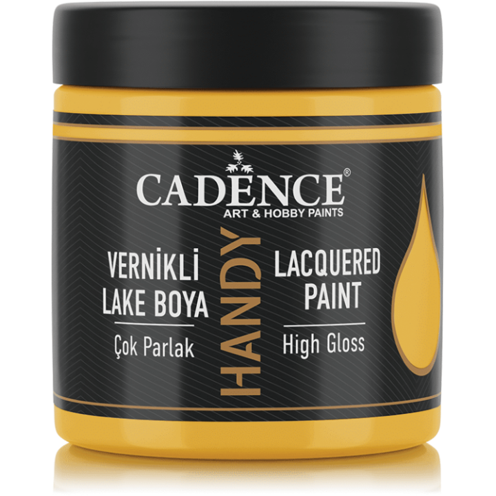 Cadence hoogglans acrylverf 250ml sun yellow