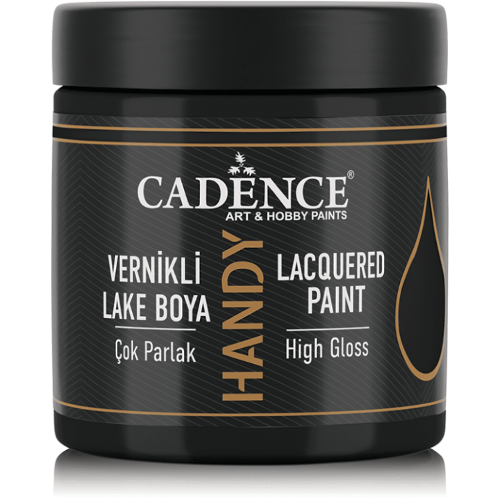 Cadence hoogglans acrylverf 250ml black