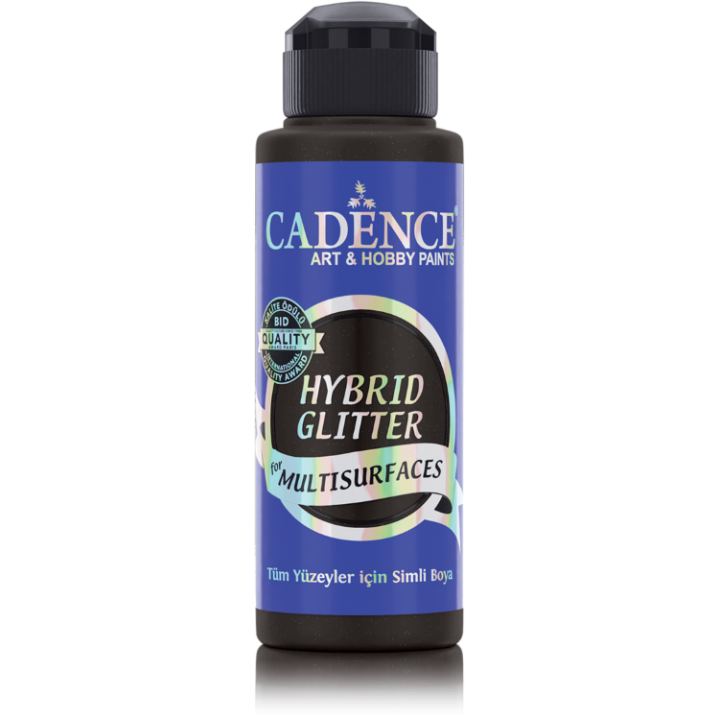 Cadence hybrid acrylverf glitter 120ml black